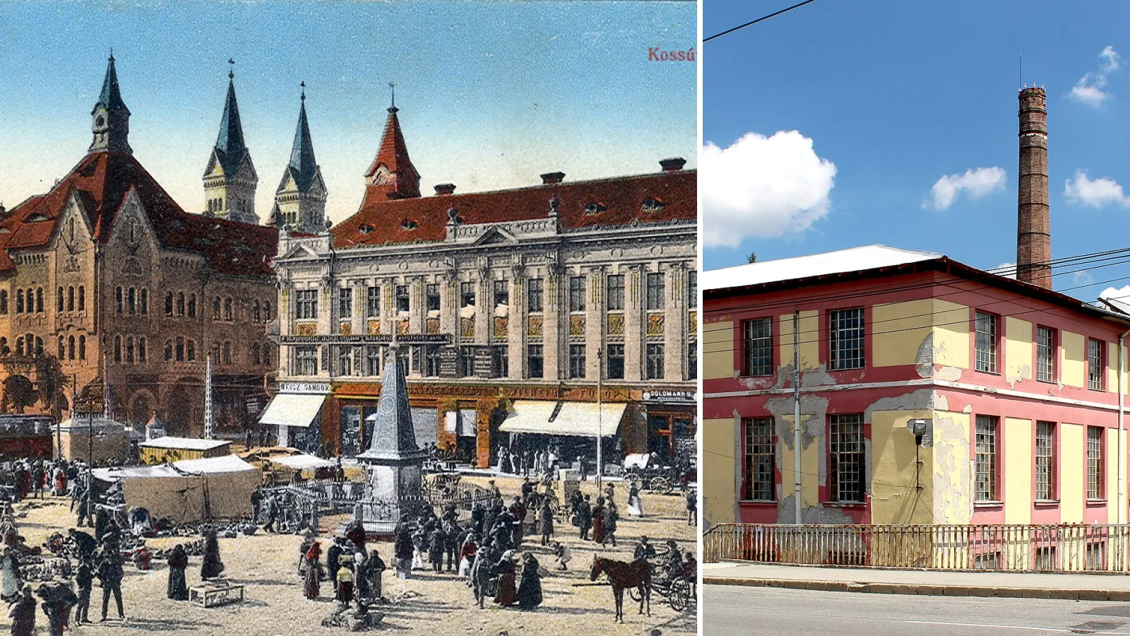 Piața Traian din Timișoara, Fabrica de țigarete din Timișoara — fotografii ilustrative