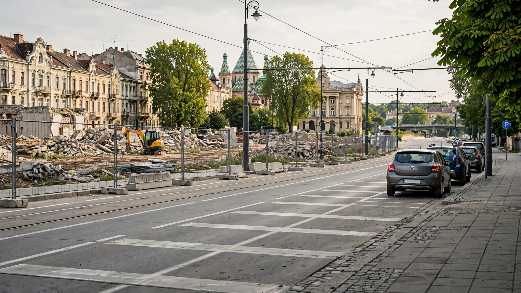 Terenul de pe Calea Torontalului din Timișoara, după demolarea fostului spital, unde va fi construit Institutul Regional de Oncologie