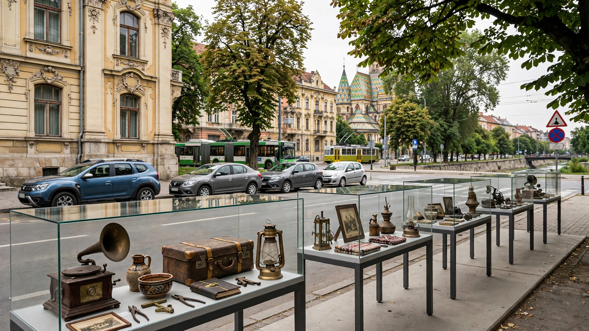 Obiecte de epocă expuse la Muzeul Național al Banatului, în cadrul expoziției Lumea de ieri. Banatul în secolele XIX–XX