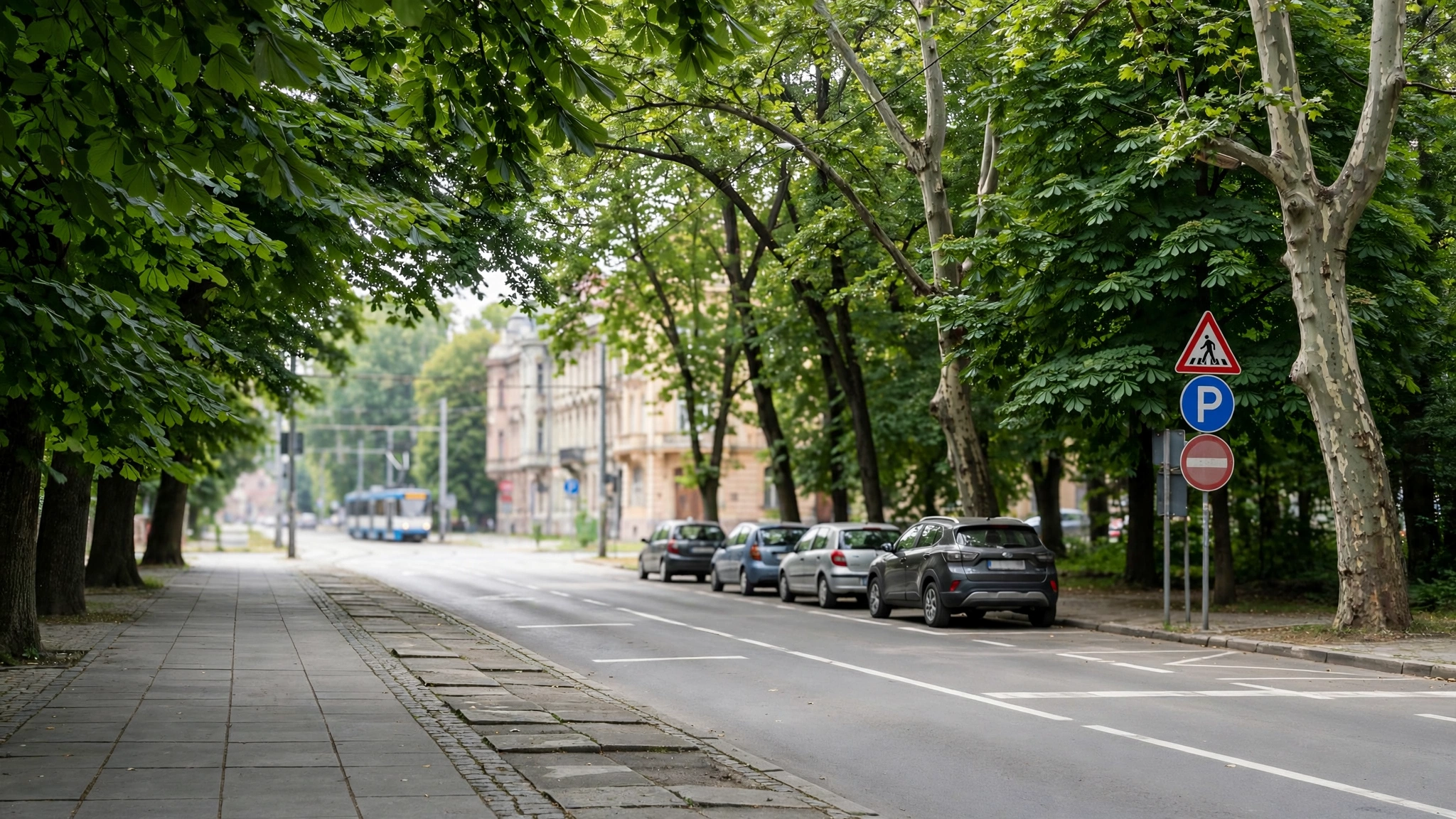 Alee printre copaci în Pădurea Verde din Timișoara
