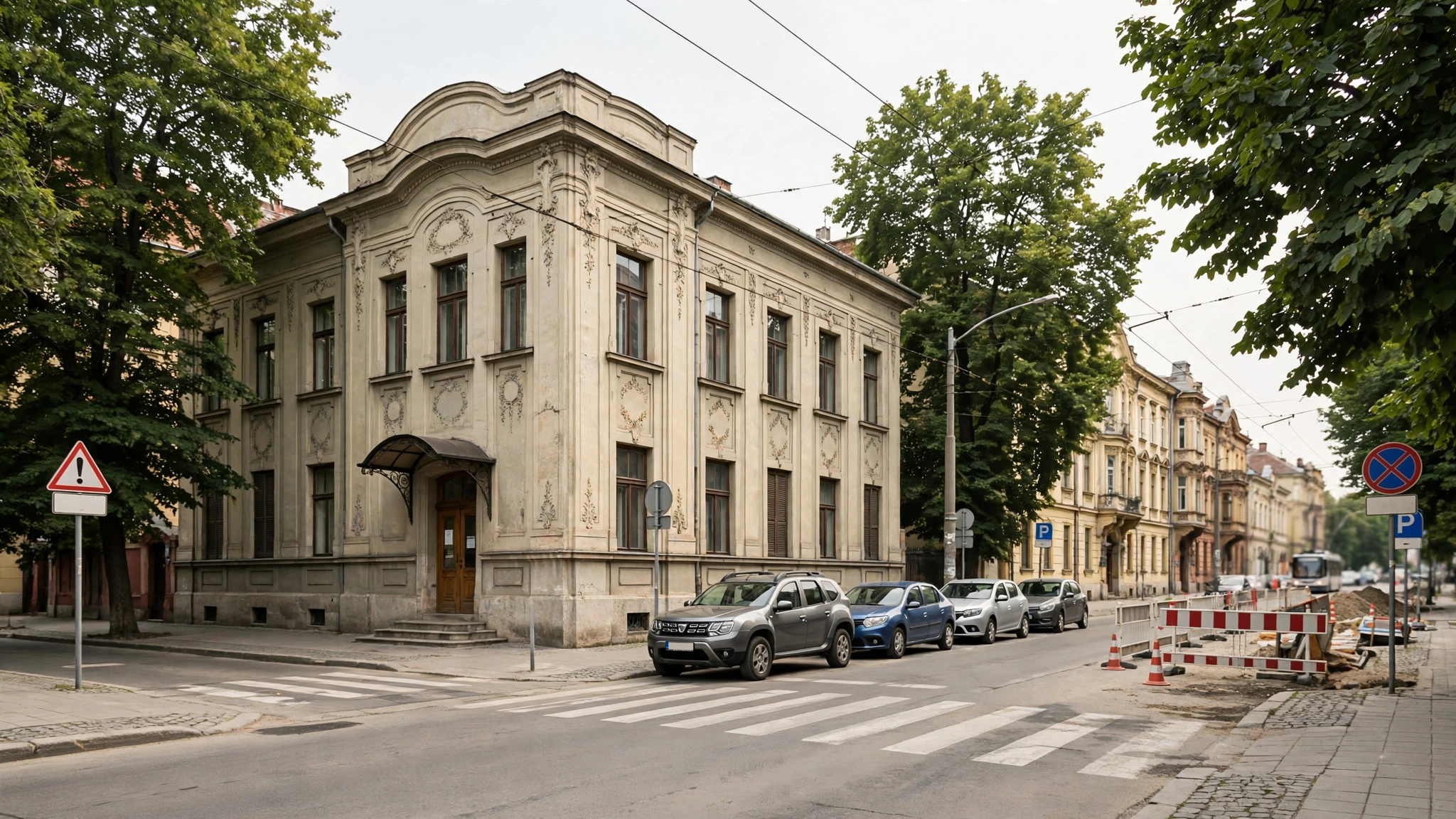 Clădirea Clinicii ORL a Spitalului Municipal Timișoara, pe strada Ludwig van Beethoven