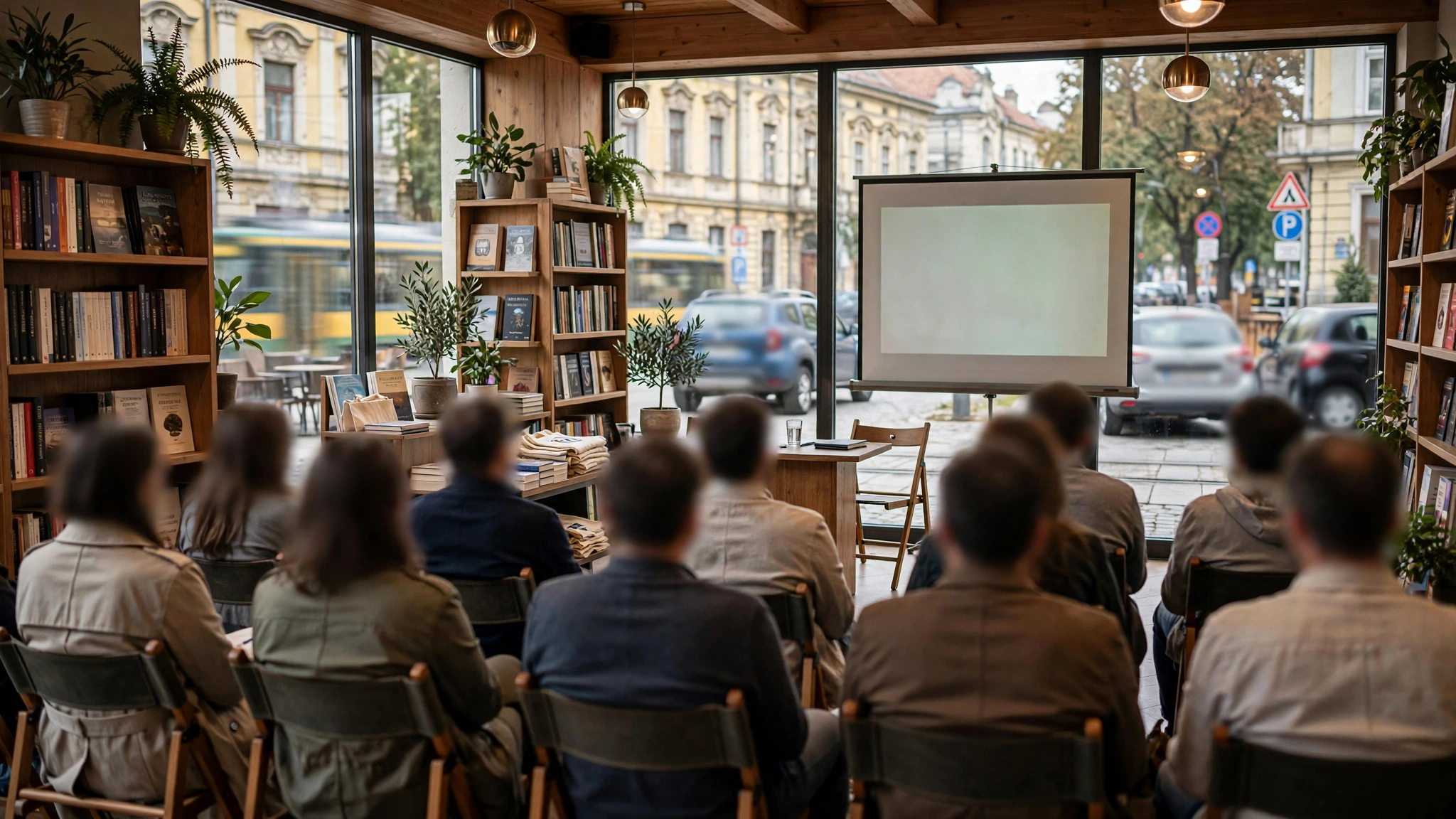 Public la o întâlnire de psihologie într-o librărie Cărturești