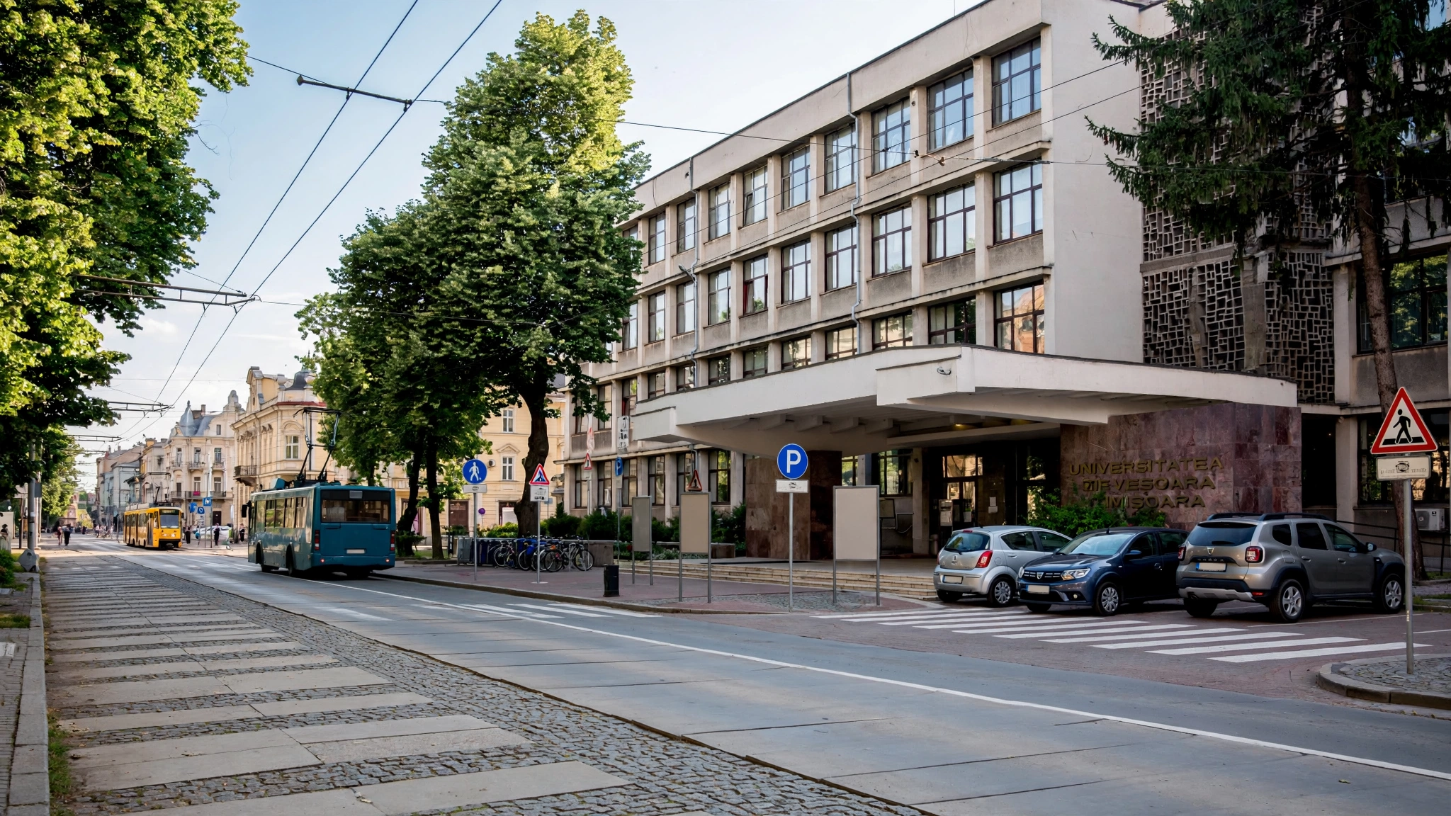 Clădirea Universității de Vest din Timișoara, unde au loc ateliere ale Timișoara Ideas Fest