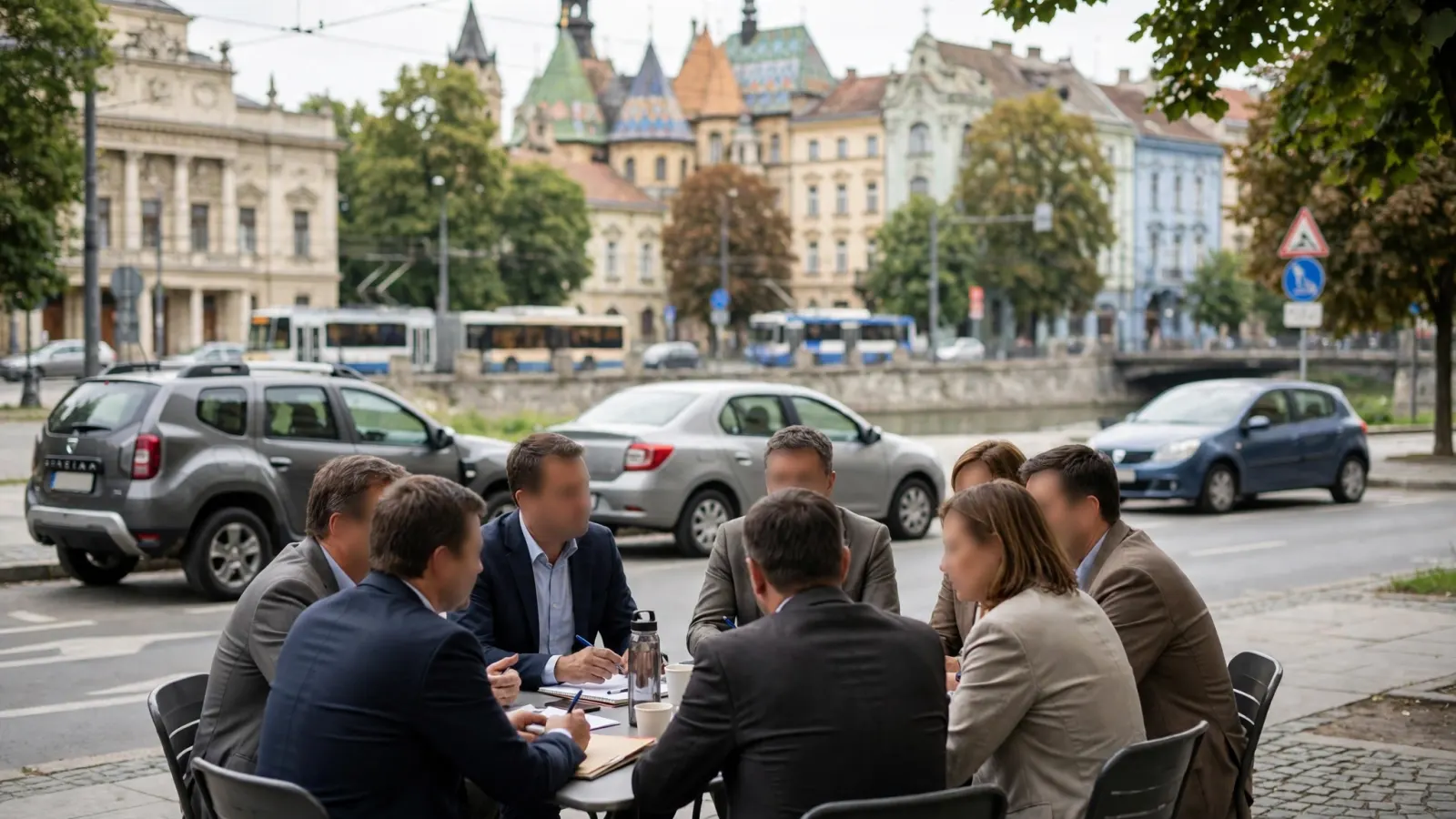 Reprezentanți ai camerelor de comerț din Timiș și Arad alături de delegația oficială a Sri Lanka, la o întâlnire de afaceri